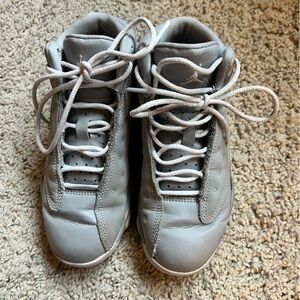 Gray Air Jordan 13 Retro Kids Basketball Shoes